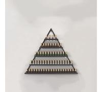 Smalti triangolari a 5 ripiani - Salvaspazio da parete per saloni e uso domestico, soluzione elegante per gli appassionati di nail art