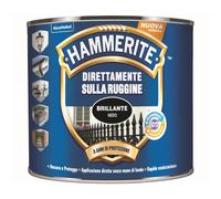Smalto a solvente brillante Hammerite nero 250 ml Nero
