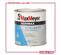 Smalto Acrilico Lucido All'acqua Interno/Esterno Ferro e Legno Acrimax 0,75Ml