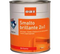 Smalto ad acqua brillante 2in1 OBI marrone 750 ml Di colore marrone