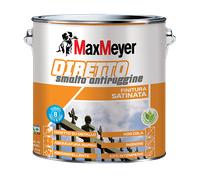 Smalto All'acqua Satinato con Antiruggine Verde LT 0,75