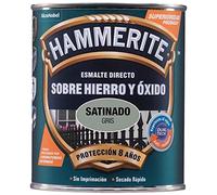 Smalto Antioxidante satinato diretto al ferro Hammerite Grigio 750 ml.