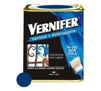 Smalto antiruggine gel VERNIFER Blu lucido barattolo 750 ml 4872