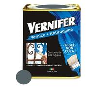 Smalto antiruggine gel VERNIFER Grigio medio lucido barattolo 750 ml 4875