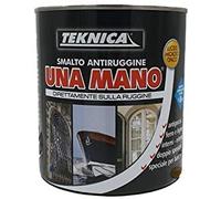 Smalto antiruggine lucido UNA MANO- Teknica direttamente sulla ruggine 750 ml (GRIGIO ARGENTO)