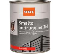 Smalto antiruggine OBI 3 in 1 brillante bianco 2,5 l Bianco