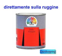 Smalto Antiruggine Vernice 0,750 lt Direttamente su RUGGINE per Ferro e Legno
