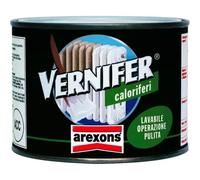 AREXONS 4906 VERNIFER Caloriferi, Bianco Satinato, Prodotto Verniciante 500 ml, Vernice a Smalto Pronta all'Uso, Per Caloriferi, Stipiti, Battiscopa, Cassonetti