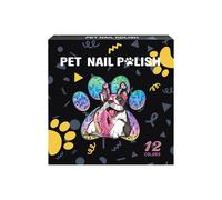 Smalto Canino per Unghie | Penne Per Smalto Con Pennello A 12 Colori Per Gatti,Accessori Toeletta Animali per Gattini e Cuccioli Utilizzo Quotidiano Viaggio Eventi