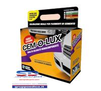 SMALTO CARRABILE MONOCOMPONENTE PER MASSETTI CEM-O-LUX RIVESTIMENTO COLORATO