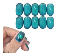 Smalto gel blu occhio di gatto con cristallo multicolore Cat Eye magnetico olografico glitter glitter soak off UV/LED smalto per unghie manicure e nail art fai da te a casa 12 ml