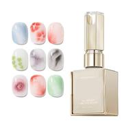 Smalto gel effetto | 15 ml Top Coat UV per stampaggio ad effetto, base trasparente per unghie naturali, ideale in viaggio e all'aperto