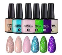 Smalto gel effetto craquelé, lampada UV , per ragazze, base per unghie, multifunzione, portatile, per scuola, viaggi d'affari, viaggi