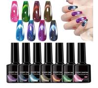 Smalto Gel Magnetico - Vernice Semipermanente Effetto - Smaltos Gels per Unghie Magnetiche - Professionale - Geel UV LED per Manicure Duratura - Smaltoes Unghies Cats Eyes