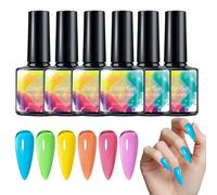 Smalto gel per unghie Fluorescente a lunga durata e rapida asciugatura, | Gel Per Unghie Fluorescente Per Salone Casa Vacanze Quotidiano Formale Incontri Pendolarismo Feste
