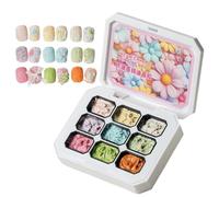 Smalto gel solido - palette di manicure gel 9 colori - colla per unghie resistente e sovrapposbile per estensioni francesi Tips Matrimonio Salone Casa Compleanno Feste