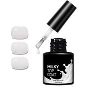 Smalto Gel Unghie Top Coat Lucidante Per Manicure Bianco Latte Donna 7 Ml