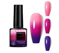 Smalto gel UV che cambia colore - 7,5 ml cambiamento di temperatura con effetto glitter rosa viola temperatura cambia colore smalto Soak Off UV LED Nail Art Gel Polish for Manicure Tip Nail Salon