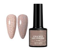 Smalto in gel fiorito - smalto fresco | smalto gel crackle | manicure da donna | 7 ML per manicure in marmo chiaro, decorazione unghie per salone, casa, eventi, per il ballo di fine anno