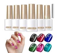 Smalto In Gel Per Unghie - 6 Colori Gel Magnetico Per Unghie Set - Smalto Per Manicure E Decorazione Della Punta,Per Autunno E Halloween E Natale E Vacanze E Matrimonio E Festa E Occasione