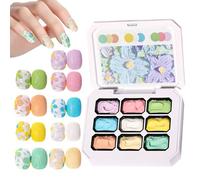 Smalto in gel per unghie | Colorare gel per unghie - Set di 9 colori per manicure decorazione disegnare sculture da salone per donne e ragazze