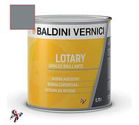 Smalto Lotary Baldini Vernici 750 ml vari colori smalto per legno e ferro smalto per interni e esterni (CENERE 124)