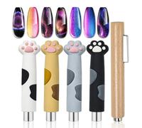 Smalto Magnetico, Magnete per Unghie, Magnete Bastone Set per Unghie Penna Magnetico Cat Eye per un Ideale Effetto 3D Occhio del Gatto - DIY Nail Art Tool strumento