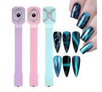Smalto Magnetico, Magnete per Unghie, Magnete Bastone Set per Unghie Penna Magnetico Cat Eye per un Ideale Effetto 3D Occhio del Gatto - DIY Nail Art Tool strumento
