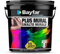Smalto Murale All’Acqua Bianco Opaco lavabile e inodore - Bayfar (4 Litri)