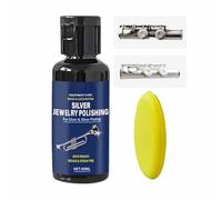 Smalto per argento - Rimuovi appannamento per gioielli da 30 ml, detergente professionale per argento, formula sicura e non abrasiva, funzione schiarente per pulizia profonda, liquido per la cura