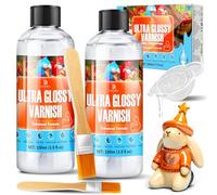 Smalto per argilla essiccante all'aria 200 ml Air Dry Clay Glaze vernice lucida per pasta da modellare, ceramica, pittura a olio, legno, impermeabile, antigraffio Gloss Varnish per argilla Airdry Clay