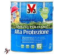 Smalto per Legno Bianco da Esterno Alta Protezione e Impregnante 2,5 Litri