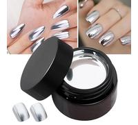 Smalto Per Metallo Argento - Silverr Mirror Nails Smalti Lucidi | Per Per Manicure A Lunga Durata Da 10 G Per Principianti E Professionisti, Smalto Per Per Bellezza Po