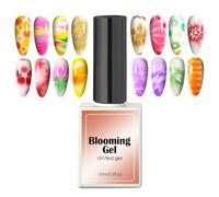 Smalto per unghie Blooming Gel | 15 ml | Effetti di diffusione | Design unghie a lunga durata | Asciugatura rapida Accessori per saloni | Per mamma, figlia, moglie, fidanzata, effetto sfumato