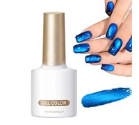 Smalto Per Unghie Blu | 10ml Effetto Luminoso Asciugatura Rapida - Smalto Gel Ad Asciugatura Rapida Con Magnete | Per Donne Adolescenti Signore Fidanzata Manicure Viaggio Evento Palco Performance