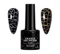 Smalto Per Unghie Crackle, Smalto In Frantumi, Top Coat Crackle, Effetto In Frantumi, Finitura Duratura, Nero, Per Ragazze, Manicure, Salone, Casa, Vacanza, Ballo Di Fine Anno, Appuntamenti