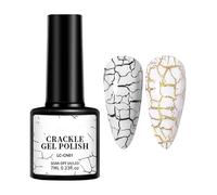 Smalto Per Unghie Crackle, Smalto In Frantumi, Top Coat Crackle, Effetto In Frantumi, Finitura Duratura, Nero, Per Ragazze, Manicure, Salone, Casa, Vacanza, Ballo Di Fine Anno, Appuntamenti