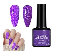 Smalto Per Unghie Fresco - Smalto Gel Crackle | Polacco Gel Di Pigmento Alto | Funzionalità Di Manicure Da 7 Ml Di Ragazze | Decorazioni Di Unghie Di Lunga Durata Per Il Salone Di Bali Per Le Vacanze