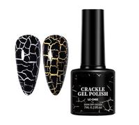 Smalto Per Unghie Fresco - Smalto Gel Crackle | Polacco Gel Di Pigmento Alto | Funzionalità Di Manicure Da 7 Ml Di Ragazze | Decorazioni Di Unghie Di Lunga Durata Per Il Salone Di Bali Per Le Vacanze