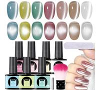 Smalto Per Unghie Gel Magnetico,7 Colori Smalto Gel Luminoso - Per Olio Per Unghie Per Uso Domestico,Per Donne Manicure Festa Vacanza Quotidiano Formale Casual Festivo Matrimonio