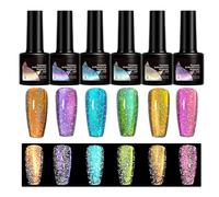 Smalto Per Unghie Gel Magnetico: Gioco Di Smalto Per Unghie Brillante, 6 Pezzi Di Lucentezza Altezza Della Coda Coda Di Ragazze Di Bellezza Amanti Di Bellezza