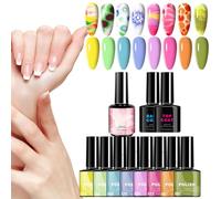 Smalto per unghie gel | Smalto per unghie a lunga durata in 8 colori, accessorio per le donne per le mamme Halloween Wedding Home Summer Salon Holiday