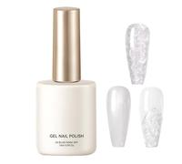 Smalto per unghie Gel - Smalto per unghie gel perlato da 15 ml | Colla lucida a lunga durata, smalti per unghiie con perle bianche per donne e ragazze, salone di casa, manicure, pedicure, amanti del