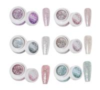 Smalto per Unghie Glitter,Set Smalto Gel ad Alto Effetto Luccichio | Attrezzi Manicure Accessori Bellezza per Donne Ragazze