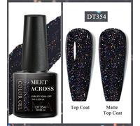 Smalto Per Unghie In Gel Con Glitter Scintillanti Y2k Estetico 7ml, Semipermanente Nero , Smalto Con Pigmento A Forma Di Diamante Scintillante Arcobaleno, Facilmente Rimovibile Con Uv Led, Ideale Per