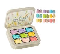 Smalto per unghie in gel gradiente, 9 colori Solid Gradient Patting Gel Polish Set - Rainbow Solid Beauty Care Sponge Pat Manicure per Women Girl Home Home