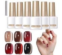 Smalto Per Unghie In Gel Magnetico | Set Per Manicure Con 6 Colori,Smalto Per Unghie Glitter Olografico Con Magnete,Per Donne Ragazze Vacanze Compleanno San Quotidiano Festa Viaggio