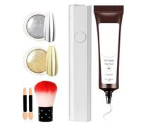 Smalto Per Unghie In Gel, Smalto 5D, Kit Di Colla A Stampaggio Scolpito | Polvere Cromata, Formula Non Appiccicosa | 1 Set, Per Il Matrimonio Femminile, L'uso Quotidiano E Salone