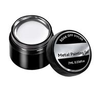 Smalto per unghie in metallo, smalto gel argento | Smalto per unghie gel verniciato argento 7ml,Gel per pittura riflettente su metallo, smalto per unghie effetto per donne e ragazze