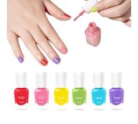 Smalto per unghie per bambini - 6 pezzi sicuro per cuticole - smalto per unghie ad asciugatura rapida | per bambini adolescenti casa soggiorno matrimoni viaggi viaggi principianti